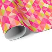 Geometrisches Dreieck Geschenkpapier (Rolleneckpunkt)