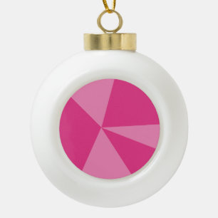 Geometrisches Dreieck Keramik Kugel-Ornament