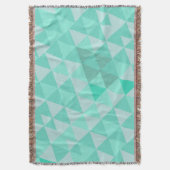 Geometrisches Dreieck Minze Moderne Abstrakt Decke (Vorderseite Vertikal)