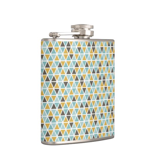 Geometrisches Dreieck-Muster Flachmann (Rechts)