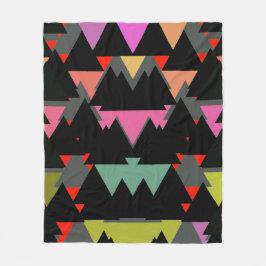 Geometrisches Dreieck-Muster Fleecedecke