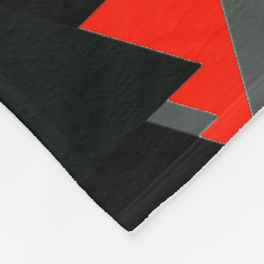 Geometrisches Dreieck-Muster Fleecedecke (Ecke)