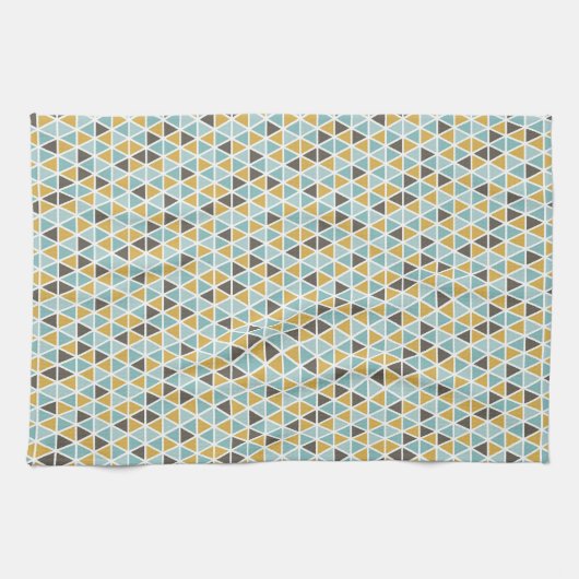 Geometrisches Dreieck-Muster Geschirrtuch (Horizontal)
