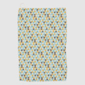 Geometrisches Dreieck-Muster Golfhandtuch (Vorderseite)