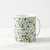 Geometrisches Dreieck-Muster Kaffeetasse (VorderseiteRechts)