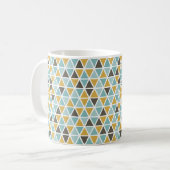 Geometrisches Dreieck-Muster Kaffeetasse (Vorderseite Links)