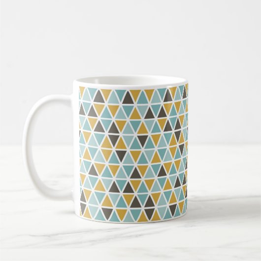 Geometrisches Dreieck-Muster Kaffeetasse (Links)
