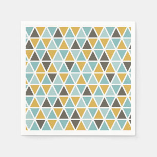 Geometrisches Dreieck-Muster Serviette