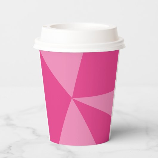 Geometrisches Dreieck Pappbecher (Rückseite)