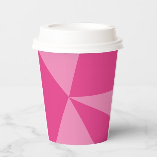 Geometrisches Dreieck Pappbecher (Vorderseite)