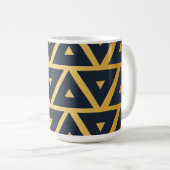 Geometrisches Dreieck Personalisiert Kaffeetasse (VorderseiteRechts)