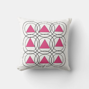 Geometrisches Dreieck Quadrat Kissen – Modern & St