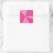 Geometrisches Dreieck Quadratischer Aufkleber (Tasche)