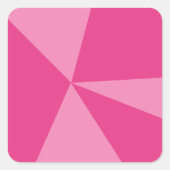 Geometrisches Dreieck Quadratischer Aufkleber (Vorderseite)