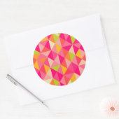 Geometrisches Dreieck Runder Aufkleber (Umschlag)