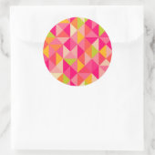 Geometrisches Dreieck Runder Aufkleber (Tasche)