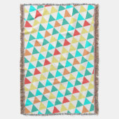 Geometrisches Dreieck Wasserkoralle Moderne Abstra Decke (Vorderseite Vertikal)