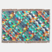 Geometrisches Dreieck Wasserkoralle Moderne Abstra Decke (Vorderseite)