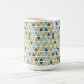 Geometrisches Dreiecksmuster Kaffeetasse (Mittel)