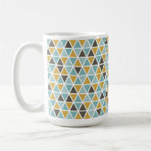 Geometrisches Dreiecksmuster Kaffeetasse (Links)