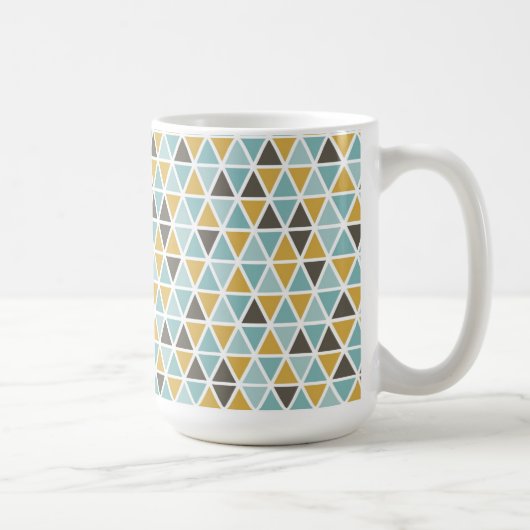Geometrisches Dreiecksmuster Kaffeetasse (Rechts)