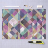 geometrisches, dunkles Farbtafel Seidenpapier (Handwerk)
