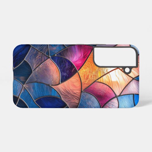 Geometrisches Echo Samsung Galaxy Hülle (Rückseite (Horizontal))