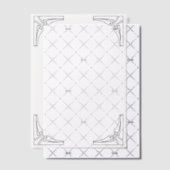 Geometrisches Eckleiste Elegantes Minimalistisches Pergament Einladungen (Versetzt (Einladung))