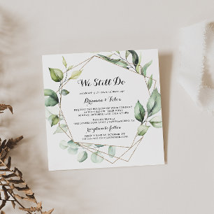 Geometrisches Elegant Gold, das wir noch immer übe Einladung