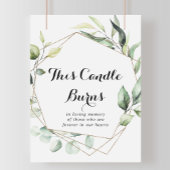 Geometrisches Elegant Gold Dieses Kerzenschein Poster