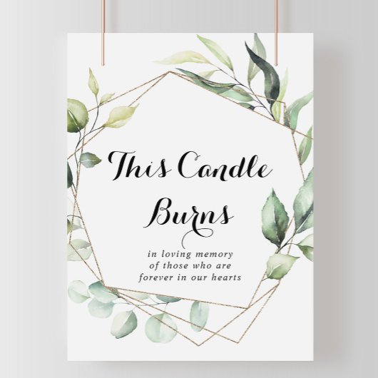 Geometrisches Elegant Gold Dieses Kerzenschein Poster