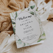 Geometrisches elegantes goldfarbenes Grün Programm