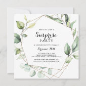 Geometrisches elegantes Party Einladung (Vorderseite)