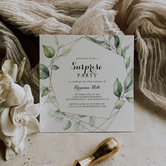 Geometrisches elegantes Party Einladung