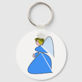 Geometrisches Engel Schlüsselanhänger (Vorderseite)