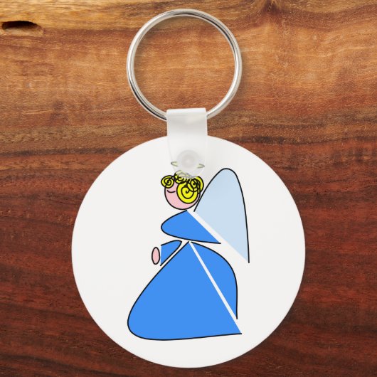 Geometrisches Engel Schlüsselanhänger (Vorderseite)