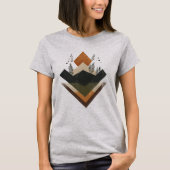 Geometrisches Erdelement T-Shirt (Vorderseite)
