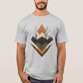 Geometrisches Erdelement T-Shirt (Vorderseite)