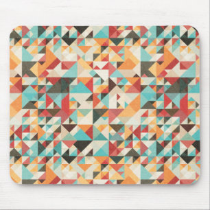 Geometrisches Erdton Mousepad