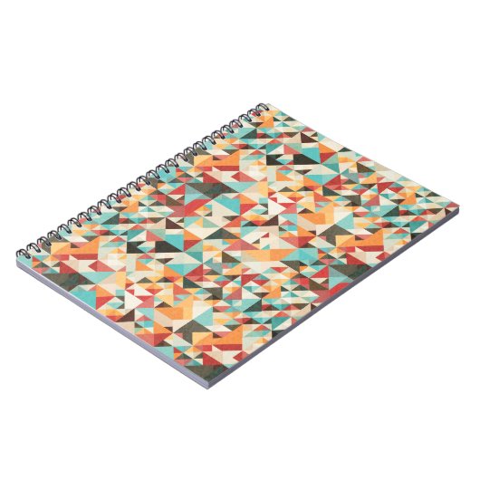 Geometrisches Erdton Notizblock (Linke Seite)