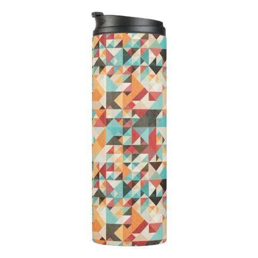 Geometrisches Erdton Thermosbecher (Nach rechts gedreht)