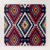 Geometrisches Ethnisch-Oriental: Traditionell naht Puzzle (Horizontal)