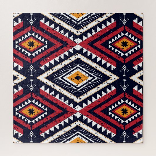 Geometrisches Ethnisch-Oriental: Traditionell naht Puzzle (Vertikal)