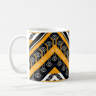 Geometrisches ethnisch orientalisches Muster Kaffeetasse
