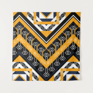 Geometrisches ethnisch orientalisches Muster Wandteppich