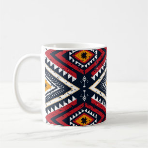 Geometrisches ethnisch orientalisches nahtloses Mu Kaffeetasse