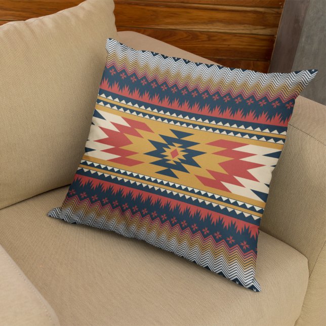 Geometrisches ethnisches Muster, amerikanischer St Kissen (Von Creator hochgeladen)