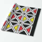 Geometrisches ethnisches Stammmuster Geschenkpapier (Ungerollt)