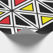 Geometrisches ethnisches Stammmuster Geschenkpapier (Ecke)