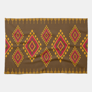 Geometrisches, ethnisches, traditionelles Design, Geschirrtuch